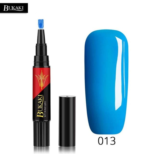 BUKAKI 60 Colors 3 In 1 Gel Nail Polish Pen Nail/ UV Gel Varnish