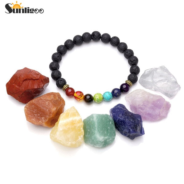 Chakra healing crystal bracelet