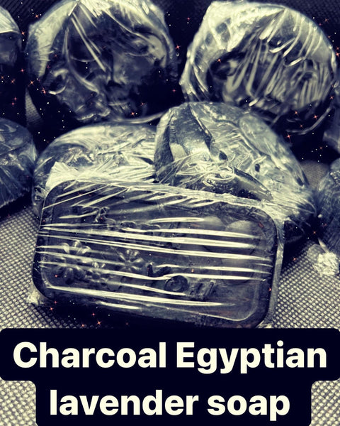 Charcoal Egyptian lavender soap**