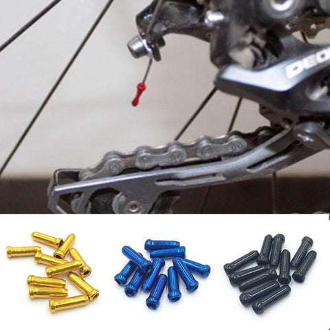 10 pcs/lot MTB Mountain Road bike aluminum brake cable tips